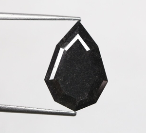 DIAMANTE RARO 10,51 Ct. Diamante de corte geométrico negro suelto natural 18,33x12,79x6,45mm para anillo de compromiso Joyería de diamantes para ella - Product Image 4