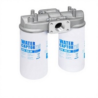 Adaptor Filter Bahan Bakar Aluminium Dual CFD-150 Aliran Tinggi 150 LPM untuk Sistem Transfer Diesel Industri Penyerap Air Redundansi