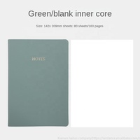 Nouveau carnet classique A5 en cuir PU, carnet de notes à couverture souple pour le bureau et l'école, avec pages lignées, quadrillées ou vierges, papeterie, personnalisation du logo
