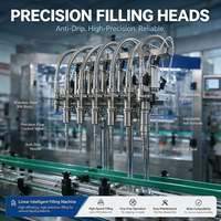 Automatische multi-head vloeistofafvulmachine 6/8/10/12 koppen 100ml-5000ml voor dranken, sap, wijn, alcohol, glazen verpakkingen