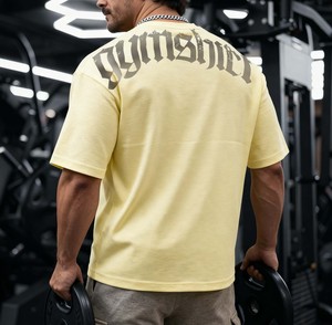 Wholesale <strong>Custom</strong> Streetwear T-shirt Cropped Boxy Oversized T-shirt Plus Size <strong>High</strong> <strong>Quality</strong> Gym Oversize Cotton T-shirts for Men - Product Image 3