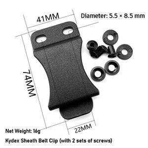 คลิปหนีบเข็มขัด <span class=keywords><strong>Kydex</strong></span> สำหรับซองปืนแบบ IWB/OWB ทำจากวัสดุทนทาน - Product Image 2