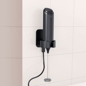 Food Grade Black Color <b>ABS</b> Plastic Electric Coffee Automatic Milk Frother with Novelty Design and Charging Base - Product Image 6