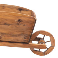 Nouveau design de jardinière de jardin en bois jardinière de couleur personnalisée pour fleur plante légume avec roue