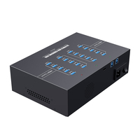 Sipolar A-223 Hub USB 3.0 Industrial para Accesorios de Teléfono, 200W, 2.1A, Alta Velocidad, 20 Puertos, Estación de Carga para Tablets