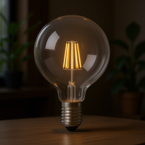 Bombilla LED Globo de 6W, Iluminación Ambiental Ajustable, Base E27, Lámpara Decorativa de Vidrio Transparente - Product Image 3