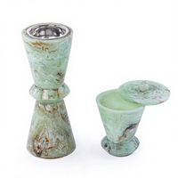 Brûleur à Bakhoor en résine traditionnel arabe Curio Craft et coffret – Encens indien artisanal écologique