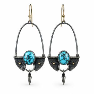 Orecchini lunghi a forma di proiettile per donna, accessori per l'orecchio in stile vintage da indossare tutti i giorni - Product Image 1