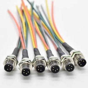 Industrial Sensor Waterproof <b>Cable</b> Connector Circular IP67 M8 4 pin Male Rear <b>Socket</b> Panel Mount Connector - Product Image 2