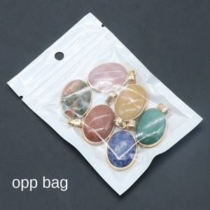 Драгоценный камень из натурального агата, полудрагоценный камень, овальная окантовка, подвеска в форме половинки яйца, медное ожерелье, Экологичная любовь - Product Image 4