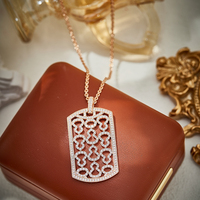 Haut de gamme luxe laiton matériel creux gourde incrusté diamant hommes femmes Neater chaîne les deux pas facilement oxydé Zircon pierre principale