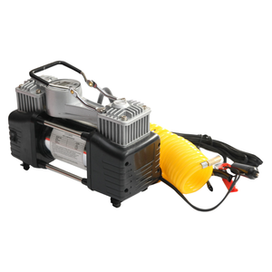 <span class=keywords><strong>Compresseur</strong></span> d'air électrique métallique 12V <span class=keywords><strong>avec</strong></span> manomètre numérique pour gonflage rapide et kit d'outils de réparation - Product Image 1
