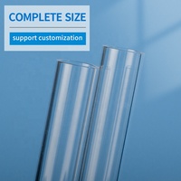 Tubes de quartz à fond rond clair de haute qualité personnalisés, échantillon de pari, tube à essai en quartz pour laboratoire