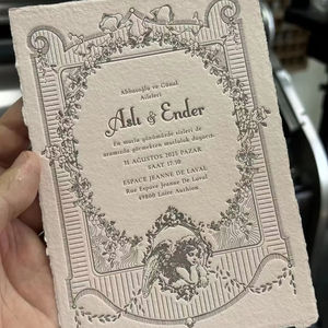 Invitations personnalisées imprimées pour mariage, <span class=keywords><strong>anniversaire</strong></span>, baby shower, entreprise - Product Image 1