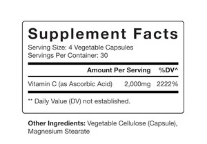 Capsules de vitamine <span class=keywords><strong>C</strong></span> végétalienne naturelle de haute qualité 2000mg Capsule de vitamine <span class=keywords><strong>C</strong></span> de collagène biologique Peau Coeur Santé immunitaire - Product Image 5