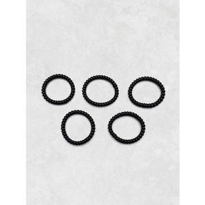 MEILLEUR 5 pièces mince ressort caoutchouc chaîne noir accessoires de coiffure - Product Image 1