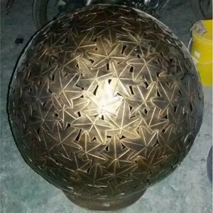 Stainless Steel Maple <b>Leaf</b> Sphere Lamp 3500K Warm White LED Decorative Outdoor <b>Lighting</b> - Product Image 3