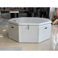 Bain froid gonflable pour 4 personnes, bain de glace, piscine de spa, thérapie par la piscine gonflable pour la récupération et la remise en forme