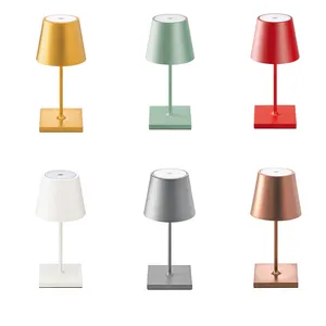 Commerce Drop Shipping Garden Lampe De Bureau Luxury Cordless Mini Table Lamps For Restaurant