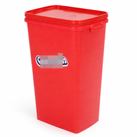 Conteneur de stockage de nourriture pour animaux de compagnie en plastique classique de 53 litres, hermétique, avec couvercle