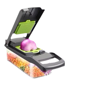Cortador de Verduras Multifuncional de 16 Piezas, Rebanador y Picador de <span class=keywords><strong>Cocina</strong></span>, Rallador de Frutas y Verduras - Product Image 1