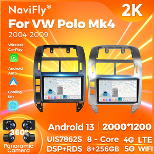 نظام Mekede MS ثماني النواة بذاكرة 8+256 جيجابايت لسيارة Volkswagen Polo Mk4 2004 2009 بشاشة 2k QLED ويدعم Car Play وRDS وDSP بنظام Android 13 - Product Image 4