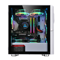 Étuis ATX Full Tower pour PC de bureau Boîtier de serveur en alliage d'aluminium et plastique avec lumière LED Ventilateur RGB Port audio en stock