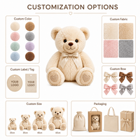 Boneka Beruang Plush Kustom Langsung dari Pabrik, Berdasarkan Desain OEM ODM, Boneka Karakter Isi Dakron untuk Merek IP Asli