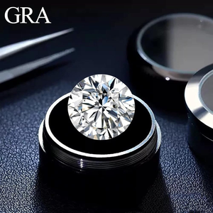 Diamant Moissanite Rond à Taille Brillante Couleur D Blanc 5mm 6mm 7mm 8mm 9mm 10mm 11mm 12mm - Product Image 2