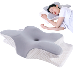 Recommandation du fabricant <span class=keywords><strong>Oreiller</strong></span> papillon Sommeil confortable <span class=keywords><strong>sans</strong></span> déformation <span class=keywords><strong>Oreiller</strong></span> en mousse à mémoire de forme <span class=keywords><strong>Oreiller</strong></span> orthopédique - Product Image 1