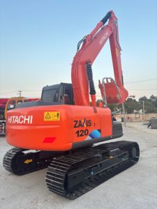 Excavateurs Hitachi ZX120 de 12 tonnes d'occasion Pelleteuse d'occasion originale du Japon en bon état avec moteur central et composants de moteur - Product Image 3