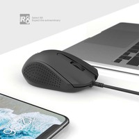 Mouse Optik Klasik 3D Berkabel Murah 1200 DPI Kompatibel dengan Win/Mac IOS untuk Kantor