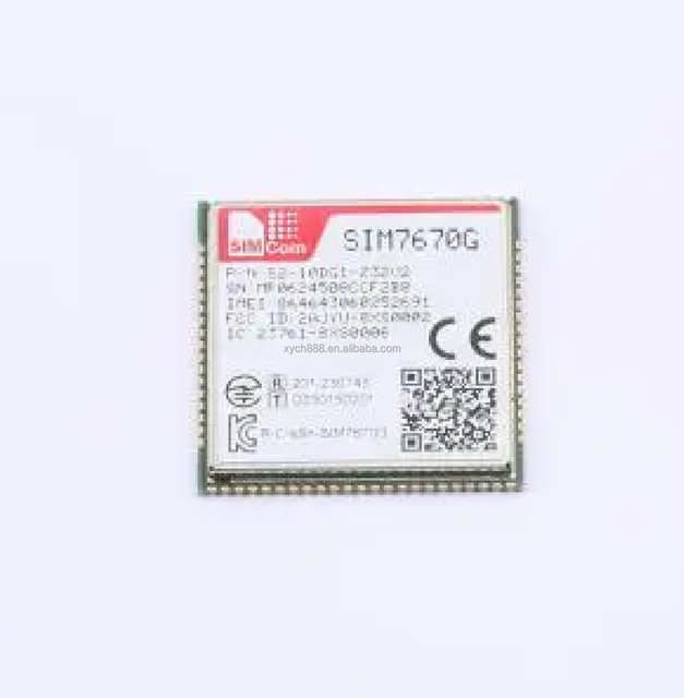 XYCH High Quality SIM7670G-LNGV LTE Cat1bis Module, Supports LTE-FDD/LTE-TDD Wireless Communication Modes.