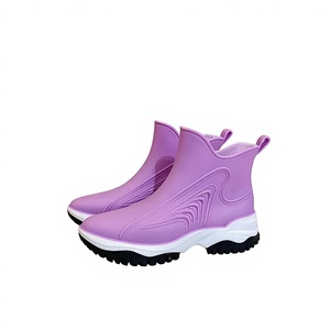Stivali da Pioggia in PVC per <span class=keywords><strong>Donna</strong></span>, Impermeabili, Antiscivolo, Punta Rotonda, per Tutte le Stagioni, Tendenza Moda, Vendita all'Ingrosso - Product Image 4