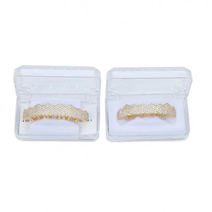 8 dientes Micro Inset Zircon Hip Hop Grillz alta calidad 925 joyería de cuerpo de plata esterlina Micro Moissanite joyería - Product Image 5