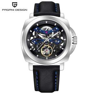 Top Luxury Men's <b>Mechanical</b> <b>Watch</b> Custom Logo Waterproof Nylon Wristwatch with ETA Movement Chronograph New Design - Product Image 1