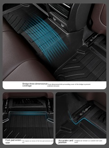 Offre Spéciale tapis de pied en cuir TPE 5D ensemble complet tapis de sol tapis arrière pour divers véhicules, y compris siège pour Tesla Y Audi A4 HRV A3 - Product Image 5