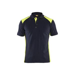 BLAKLADER - 3324105086334XL Polo bleu marine foncé/jaune-EAN 7330509889565 T-SHIRTS DE TRAVAIL ET POLO - Product Image 1
