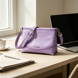 Fashion Women Solid Color <b>Crossbody</b> Purse Adjustable Buckle Strap Back Zipper Pocket Multi‑Slots Daily Shoulder <b>Bag</b> - Product Image 2