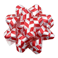 Grand nœud étoile en ruban métallique plastique de 10 pouces pour Noël, anniversaire, Halloween, fête, emballage cadeau, mariages, fêtes