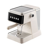 Machine à café expresso professionnelle personnalisée 20 bars Semi-automatique à filtre Noir Utilisation hôtelière française