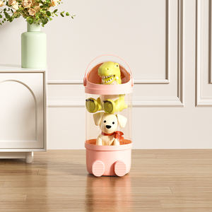 Étagère de rangement de jouets pour enfants de bonne qualité Tube de rangement pour animaux en peluche de l'espace transparent Organisateur de rangement de poupées pour enfants - Product Image 5