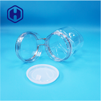 Pot en plastique transparent carré en PET sans BPA, étanche, avec couvercle à vis, qualité alimentaire, pour aliments, bonbons, collations, biscuits, vente en gros