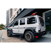 G Class W463A W464 G500 G63 Upgrade to B900 Rocket Style Dry Carbon Fiber Rear Lip Diffuser Splitters Tail Back Bumper Spoiler