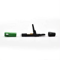 Conector rápido de fibra óptica SC/APC/UPC FTTH Conector rápido de fibra óptica para cable de bajada Modo de fibra SM/MM