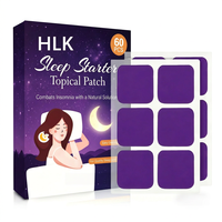 Patchs de sommeil végétaux HLK Strength à la lavande, camomille et citron, non accoutumants, 3CM*3CM, 60 unités, pour une relaxation et un sommeil réparateur