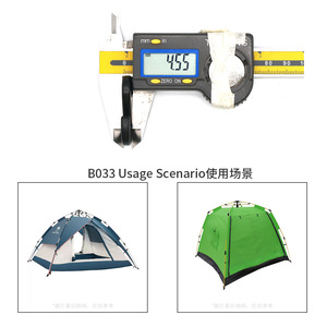 Plastic Mat <b>Hook</b> B033 6.5Mm Wear Resistant Tent Accessory Minimalist Style Bag <b>Hook</b> - Product Image 4