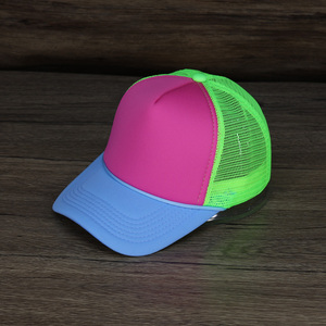 Tùy chỉnh 3D Puff Logo 5 Bảng điều chỉnh Polyester lưới Mũ Bóng Chày Thêu đồng bằng gorras trống Golf Rope 3 màu bọt <span class=keywords><strong>Trucker</strong></span> Hat <span class=keywords><strong>Cap</strong></span> - Product Image 5