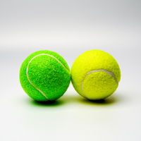 Jouet de balle de tennis pour chien, en caoutchouc hautement élastique, interactif, résistant aux morsures, jouet à mâcher pour chiens de petite, moyenne et grande taille
