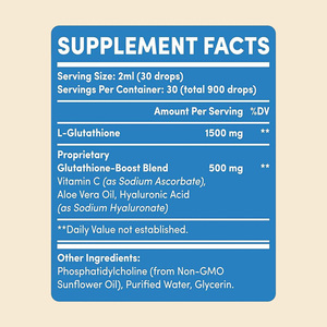 Suplemento Líquido de Glutatión Liposomal de 2000 MG de Marca Privada, L-Glutatión, <span class=keywords><strong>Complejo</strong></span> Antioxidante Potente <span class=keywords><strong>para</strong></span> la Defensa Contra <span class=keywords><strong>el</strong></span> Envejecimiento y la Desintoxicación - Product Image 4